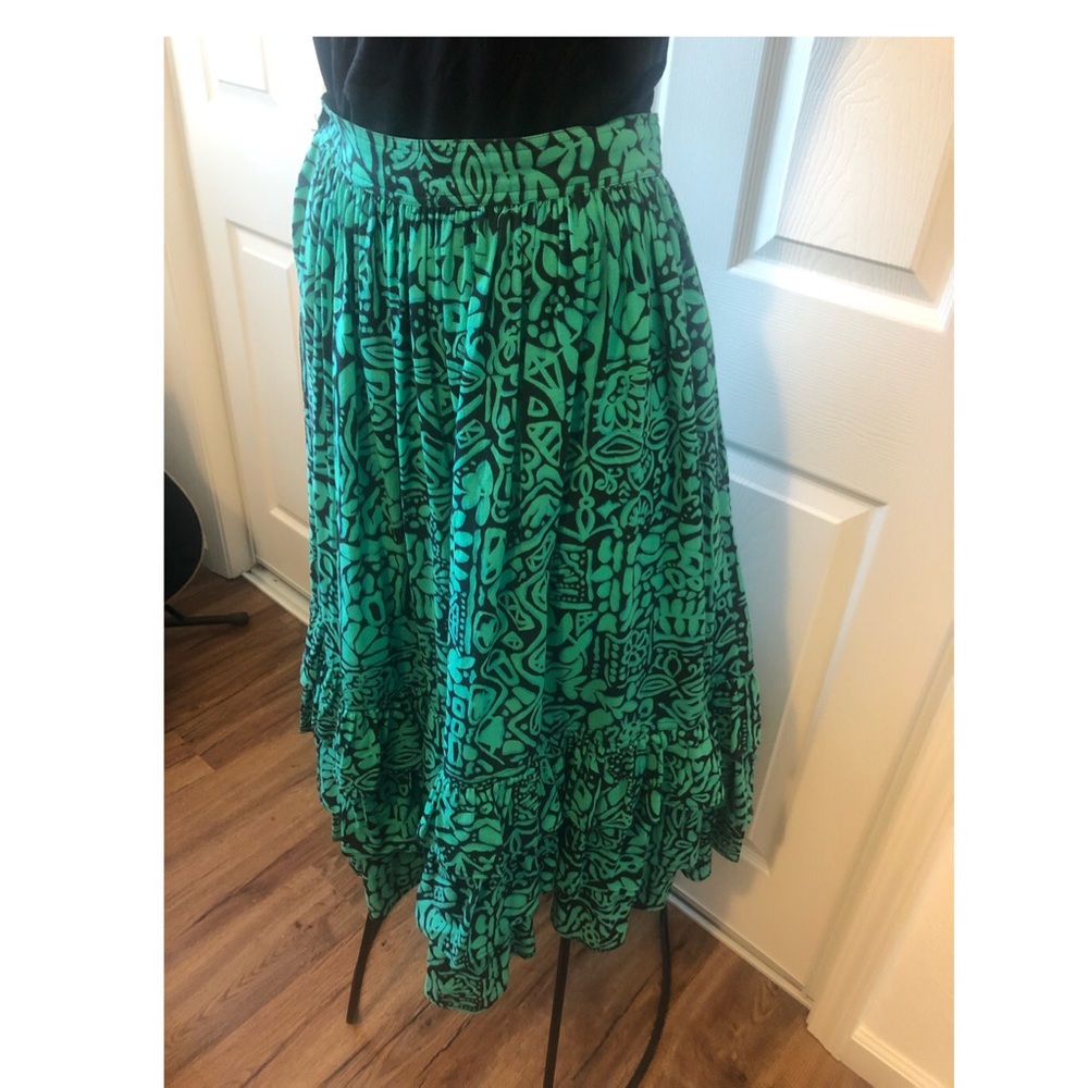 Vintage 80’s Liz Sport Skirt Tropical, Petite Sz 8 - Picture 8 of 11
